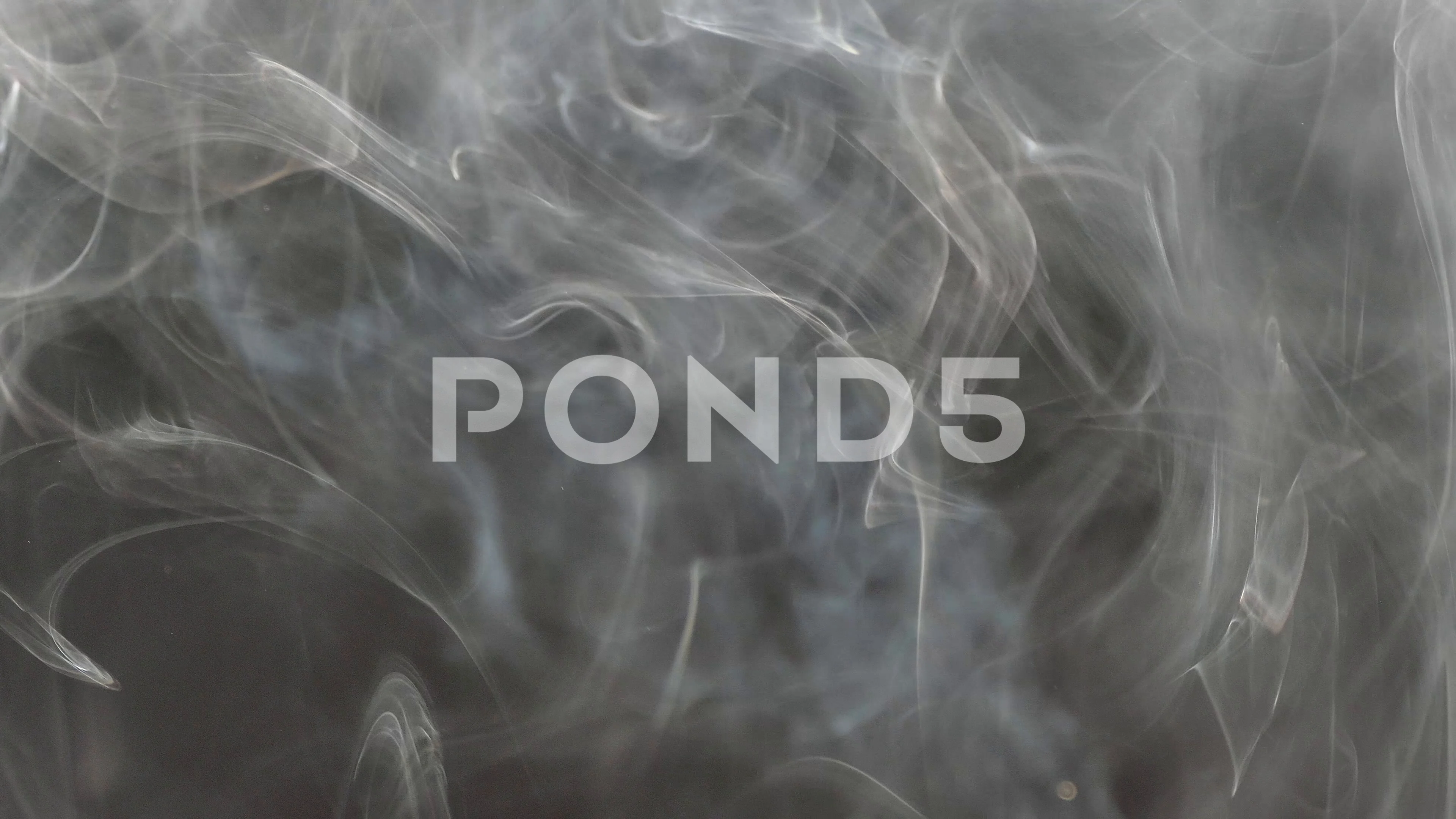 Gray smoke on a black background. Smoky ... | Stock Video | Pond5