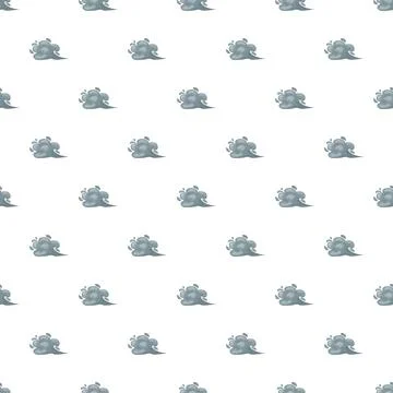 Gray smoke clouds pattern seamless background illustration design Illustrazione stock