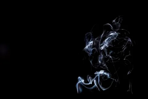 Gray smoke isolated on back background Foto stock