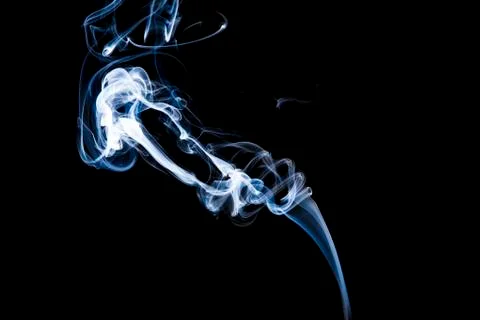 Gray smoke with light Stock Photos