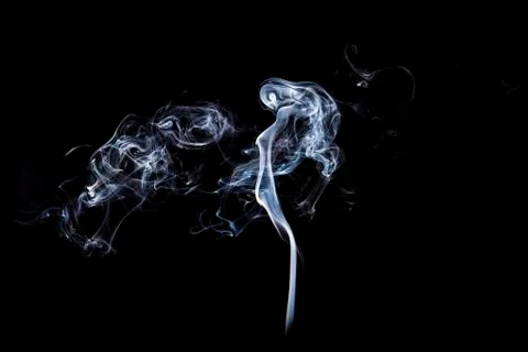 Gray smoke with light Stock Photos