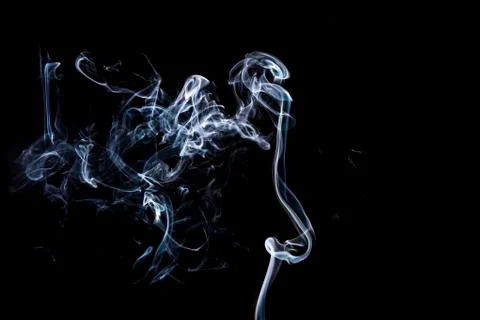 Gray smoke with light Stock Photos