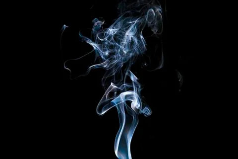 Gray smoke with light Stock Photos