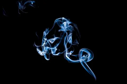 Gray smoke with light Stock Photos