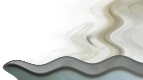Gray smoke quickly escaping from the bottom, watercolor, abstractly on a bl.. Stock Footage 251001122