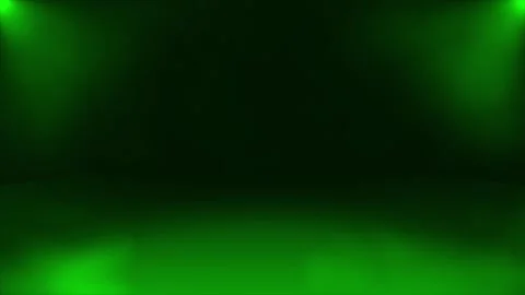 Gray smoke in slow motion, Green optical light rays with smoke dark background Stock-Footage 296056483