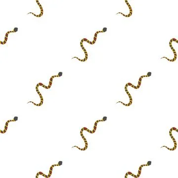 Gray snake pattern flat Stock Illustration