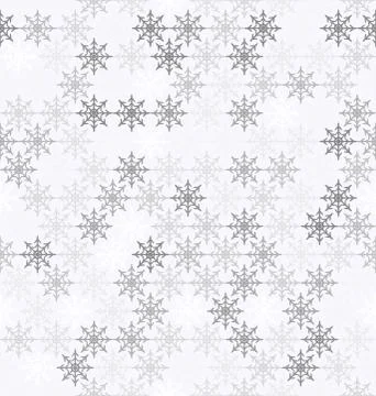 Gray snowflake pattern. Seamless vector Stock Illustration