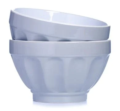 Gray soup plates Stock Photos