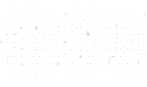Gray Sparse Abstract Symbols and Dots Vector Background Stock Illustration