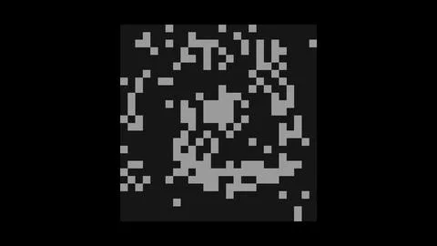 Gray Sparse Tall Pixel Block Pattern Vector Illustration