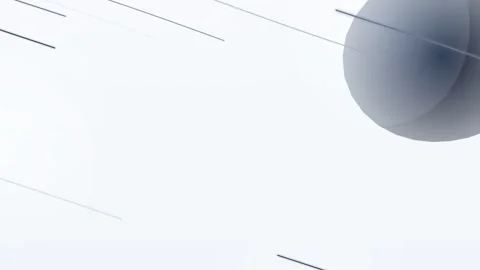 Gray Sphere Moving Across White Background. Stock Footage 329470676