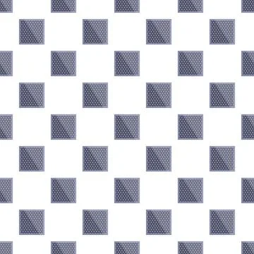 Gray square geometric grid abstract seamless pattern Stock Illustration
