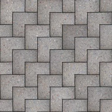 Gray Square Pavement. Seamless Tileable Texture. Illustrazione stock