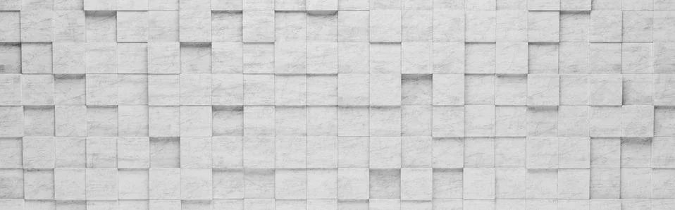 Gray Squares 3D Pattern Background Illustrazione stock