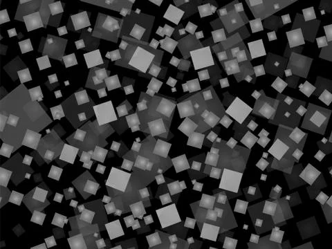Gray squares on a black background Stock Illustration