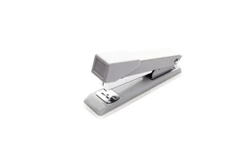 Gray Stapler on white background Stock Photos