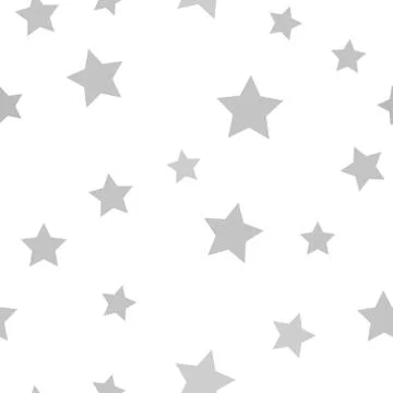 Gray star pattern. Seamless vector Stock Illustration