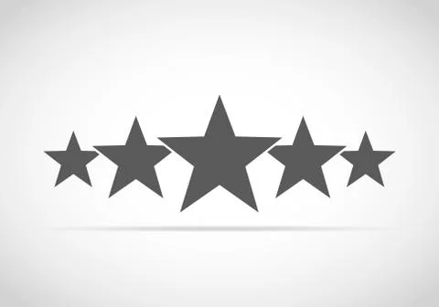Gray stars. Vector illustration. Stock Illustration