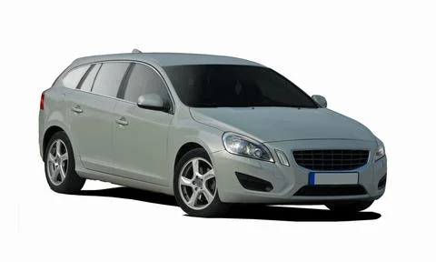 Gray station wagon Фото