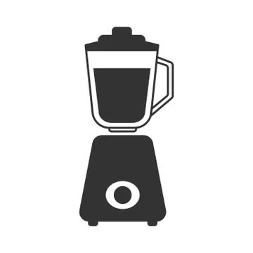 A gray stationary blender icon Stock Illustration