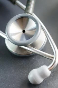 Gray stethoscope Stock Photos