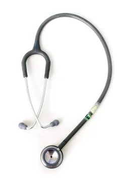 Gray stethoscope Stock Photos