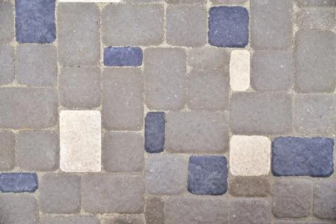 Gray stone background, background tiles from rectangular stones, texture Stock Photos