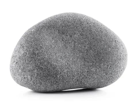 Gray stone isolated Stock Photos