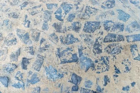 Gray stone with sand for the pavement Stock Photos