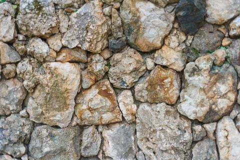 Gray stone texture granite background, closeup top view Stock-Fotos