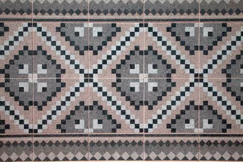Gray stone tiles background Stock Photos