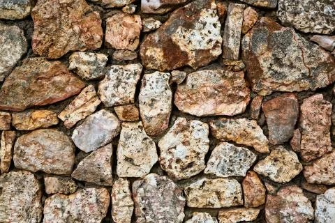 Gray stone wall background. Stock Photos
