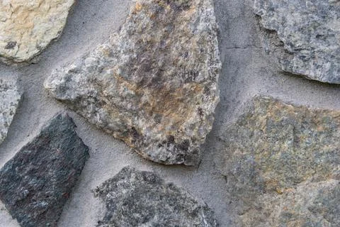 Gray stone wall background Stock Photos