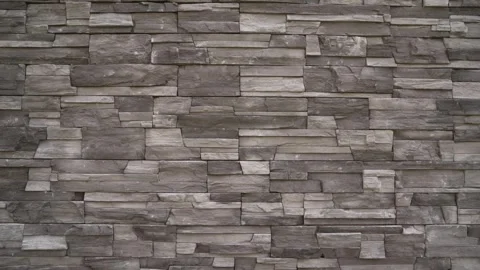 Gray stone wall texture with layered rectangular blocks Stock Footage 341399814