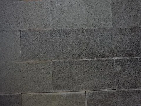 Gray Stone Wall Texture with Rectangular Blocks Stock Photos