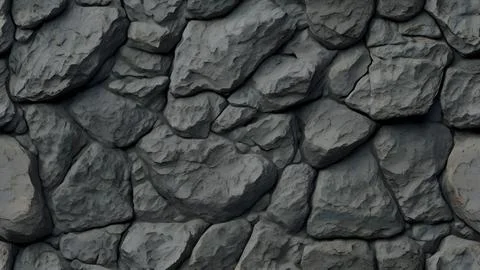 Gray Stone Wall Texture Seamless Background Stock Photos