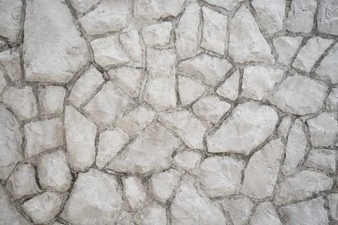 Gray stone wall texture, stone wall decoration Stock-Fotos