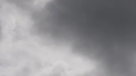 Gray storm clouds are floating in the sky Stock Footage 316246357