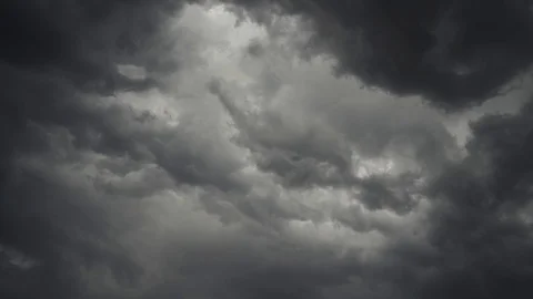 Gray storm clouds Stock Footage 96713629