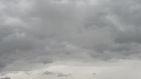 Gray Storm Clouds moving in the Sky Stock Footage 107190989