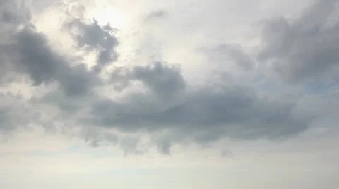Gray stormy clouds timelaps Stock-Footage 10809831