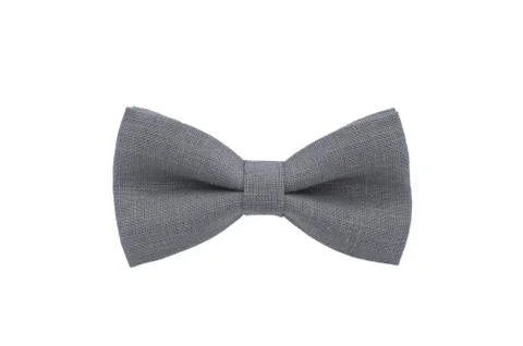 Gray strict bow tie Stock Photos