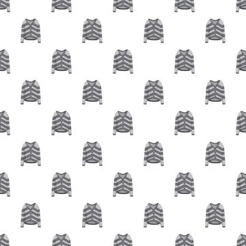 Gray striped sweatshirt pattern repeating seamless background Stock Illustration