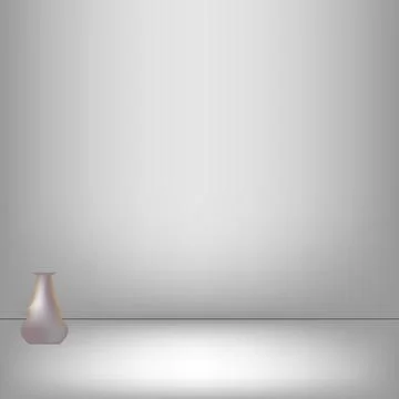 Gray studio backdrop Interior Stock Illustration