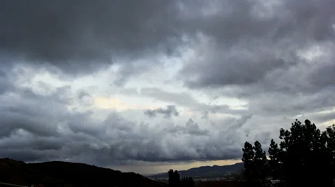 Gray Sundown (Timelapse) Stock Footage 32271617