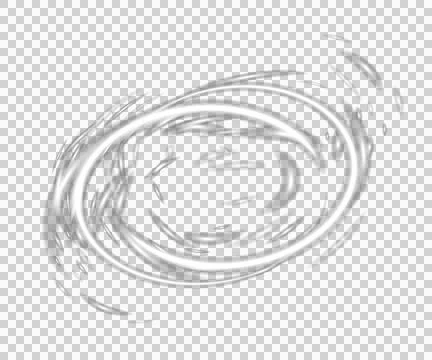 Gray swirling water ripple effect isolated on white background transparent .. Stock Illustration