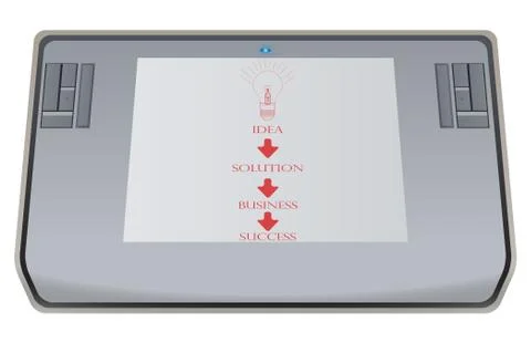 Gray tablets Stock Illustration