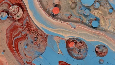 Gray tan sand blue galaxy of cosmic paint colors in motion 1 Stock-Footage 108014955