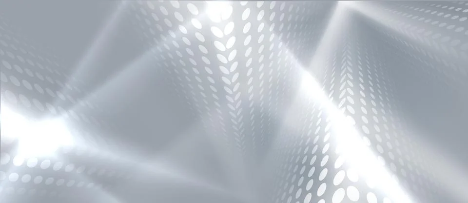 Gray tech background with dot pattern Illustrazione stock